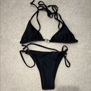 Black Triangle Bikini Set